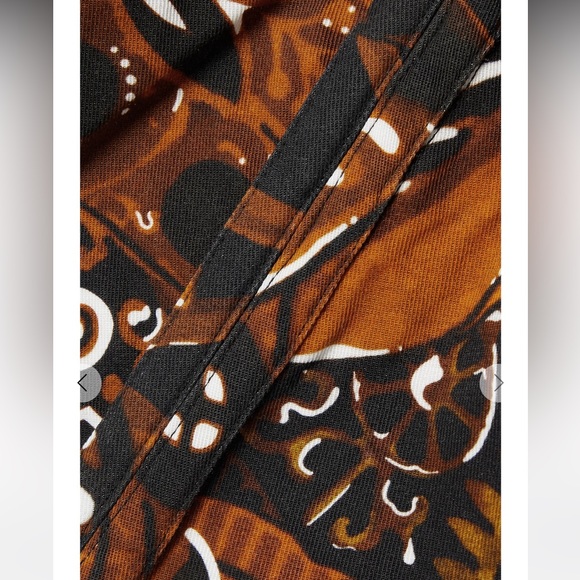 NWT Mara Hoffman Juana top - brown, black multi - size 2, fits like 0 - Picture 5 of 8